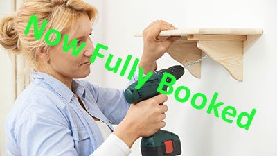 Beginners DIY Course - person learning to put up a shelf - Fully Booked