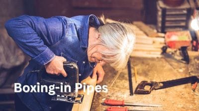 Woman learning to use a jigsaw in a Bristol DIY workshop